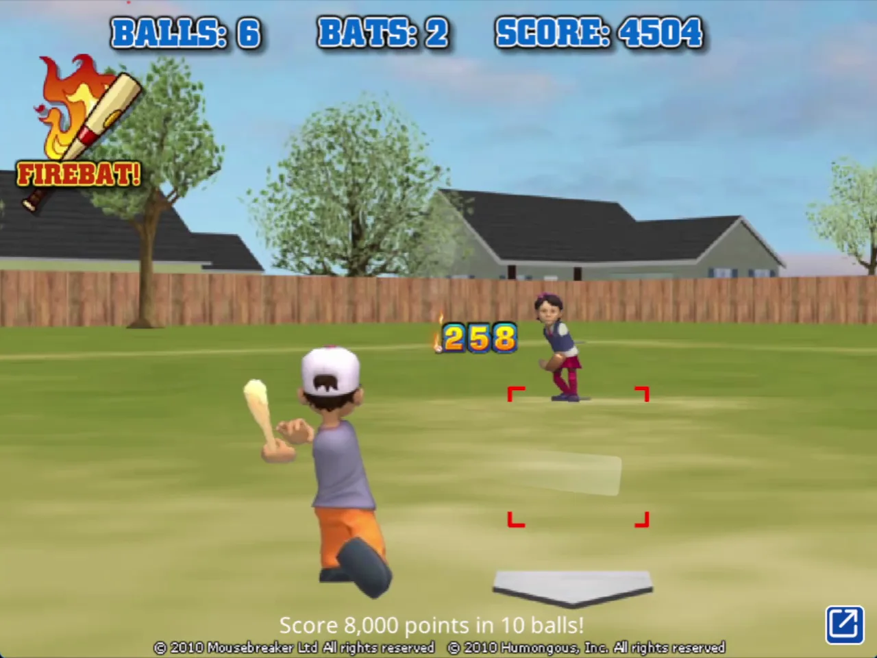 Backyard baseball gameplay screenshot